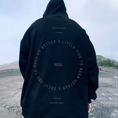 Planet print outlet hoodie