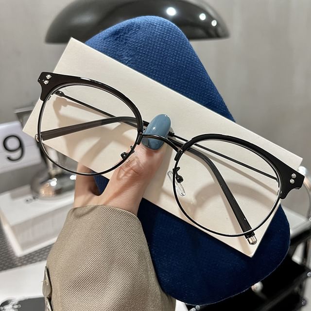 Aisyi-Round Thin Frame Eyeglasses