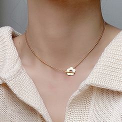 True Glam - Stainless Steel Flower Choker True Glam - Stainless Steel Flower Choker