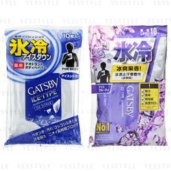 Mandom 漫丹 - Gatsby 冰冻止汗香体巾 10 片 - 2 款 Mandom 漫丹 - Gatsby 冰冻止汗香体巾 10 片 - 2 款