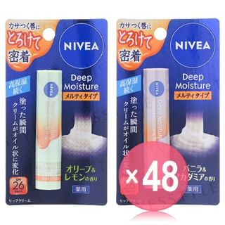 Nivea Japan - Deep Moisture Melty Type Lip Balm SPF 26 PA++ (x48) (Bulk Box)