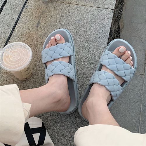 Plain on sale slide sandals