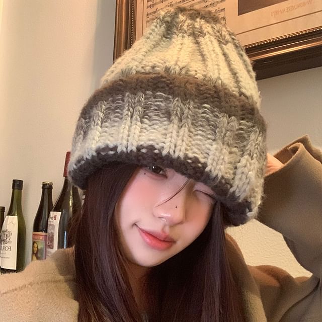 FROME-Gradient Knit Beanie