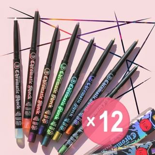 J.Cat - Chromatic Shock 24/7 Xtreme Eye Liner  - 4 Colors (x12) (Bulk Box)