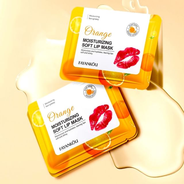 FAYANKOU-Orange Moisturizing Soft Lip Mask - Masque pour les lèvres