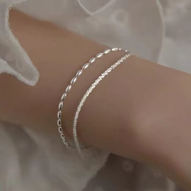 Parskletie-Layered Sterling Silver Bracelet
