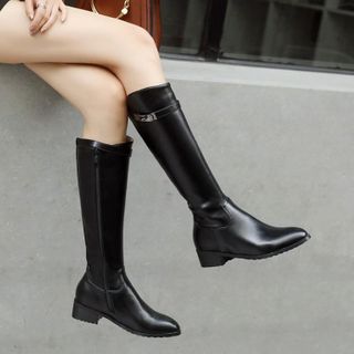 Shoes Galore Low-Heel Tall Boots | YesStyle