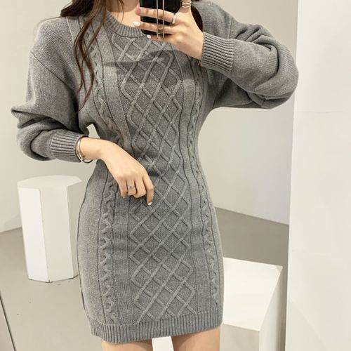 asian sweater dress