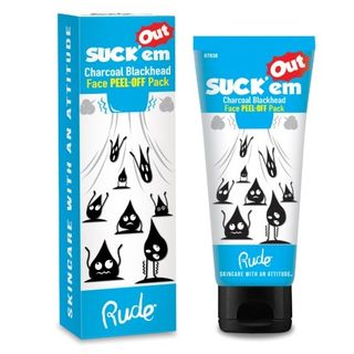RUDE - Suck'em Out Charcoal Blackhead Face Peel-off Pack, 80ml