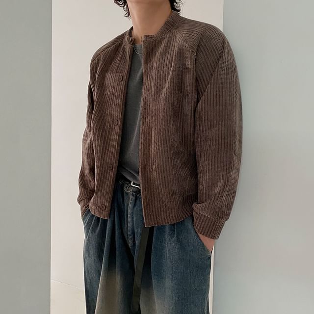MRCYC-Plain Corduroy Single-Breasted Jacket