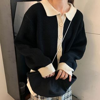 collared cardigan