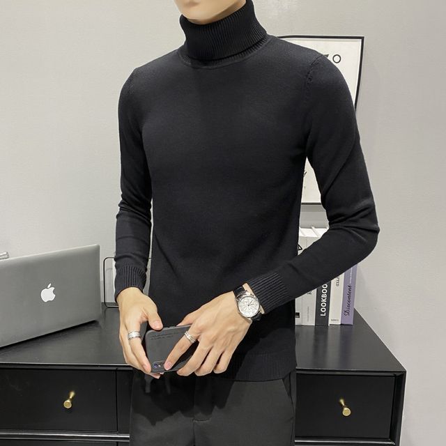 Ninine-Turtleneck Knit Top