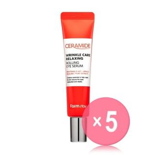 Farmstay - Ceramide Wrinkle Care Relaxing Rolling Eye Serum 5pcs Bundle Set