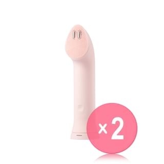 medicube - AGE-R Booster Facial Cleansing Device Head Pink 2pcs Bundle Set