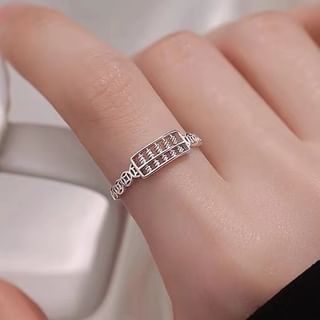 Parskletie-Abacus S925 Sterling Silver Open Ring