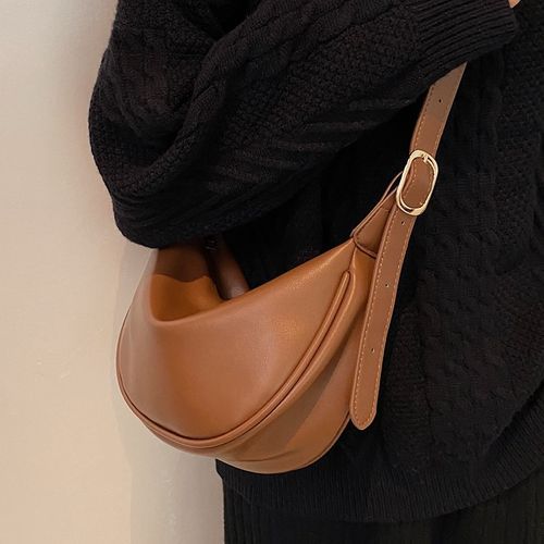 Riser Leather Crossbody Hobo Bag