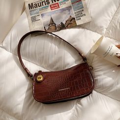 KOCORE - Croc Grain Shoulder Bag KOCORE - Croc Grain Shoulder Bag