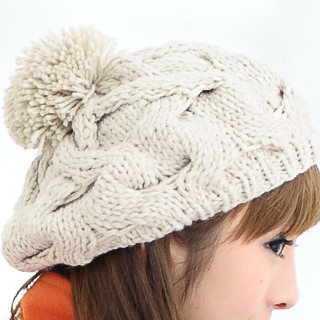 59 Seconds - Cable Knit Beret | YesStyle