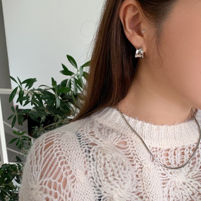 DEEPNY Bold Hoop Earrings YesStyle