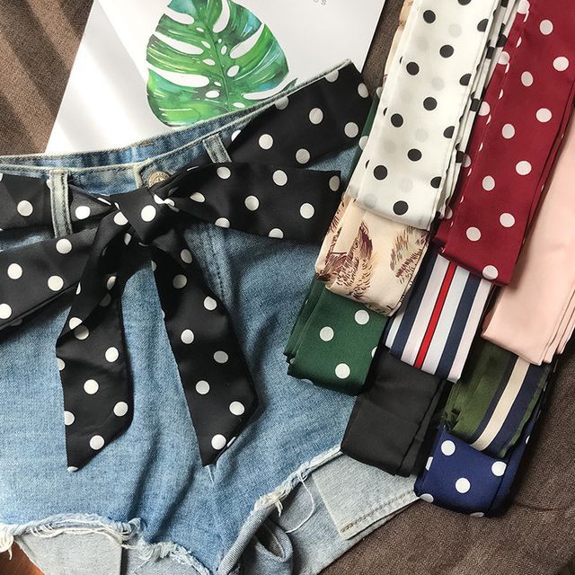 Rofuka-Polka Dot Sash Belt