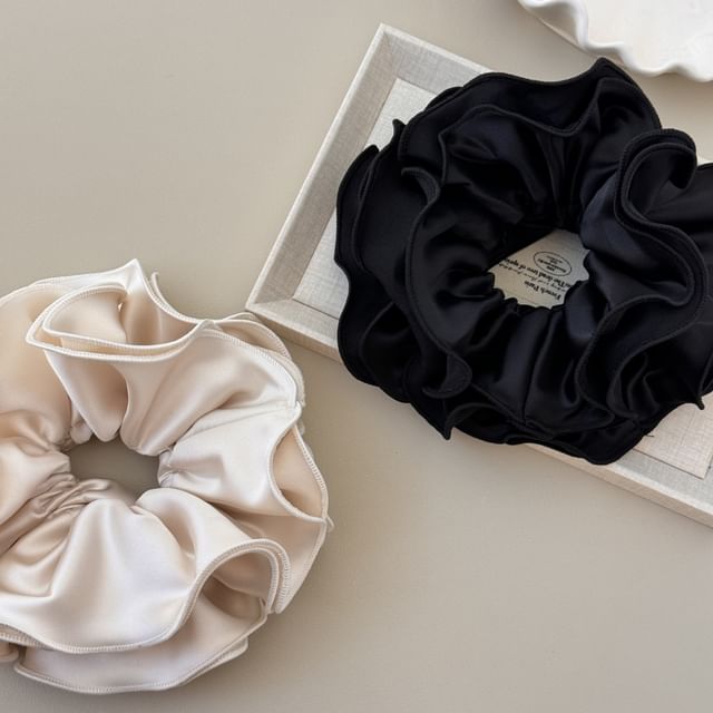 Kayochs-Satin Layered Scrunchie