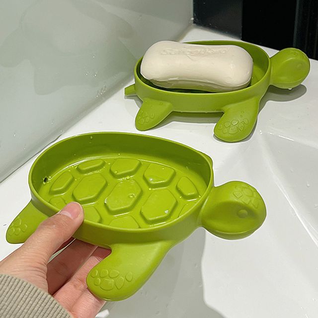 Michu-Turtle Plastic Soap Holder Set