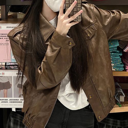 yesstyle brown leather jacket