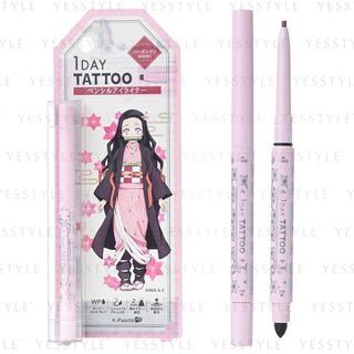 K-Palette - Demon Slayer: Kimetsu No Yaiba 1 Day Tattoo Real Lasting Waterproof Eye Pencil 24H Nezuko Kamado Burgundy