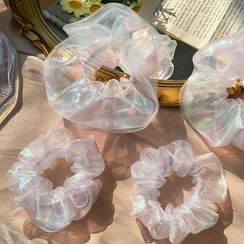 Catalunya - Iridescent Mesh Scrunchie Catalunya - Iridescent Mesh Scrunchie