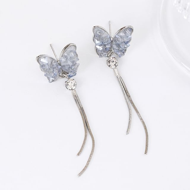 PANGU-Rhinestone Drop Earring