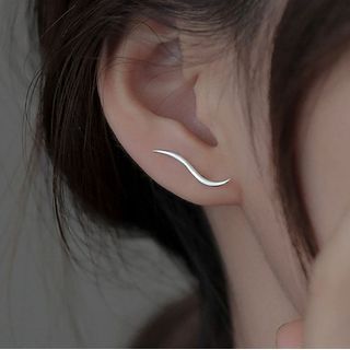 Hansha-Curve Alloy Earring