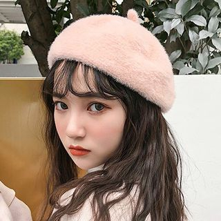 fluffy beret