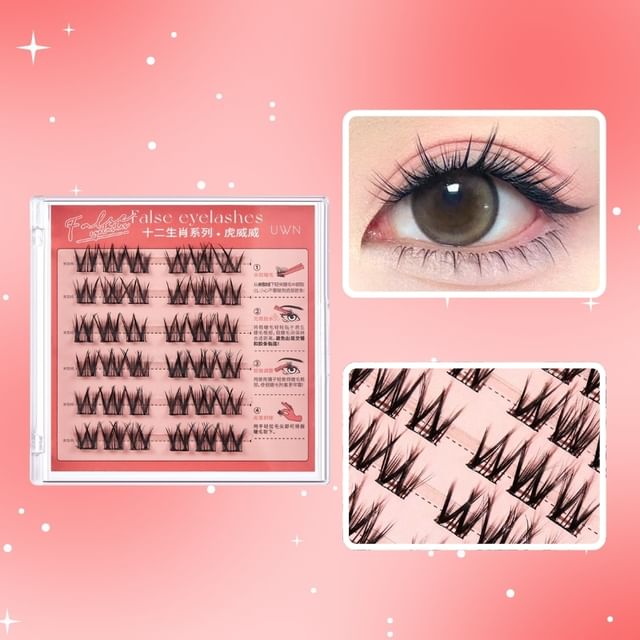 Mogugu-Glue-free False Eyelashes Clusters Various Designs