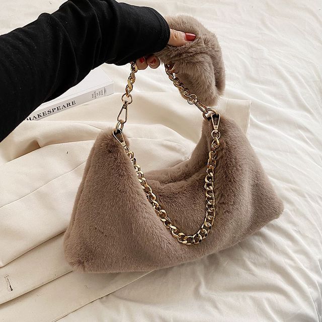 Mulgam Fluffy Shoulder Bag YesStyle