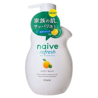 Kracie - Naive Refresh Sea Mud Body Wash Grapefruit 530ml