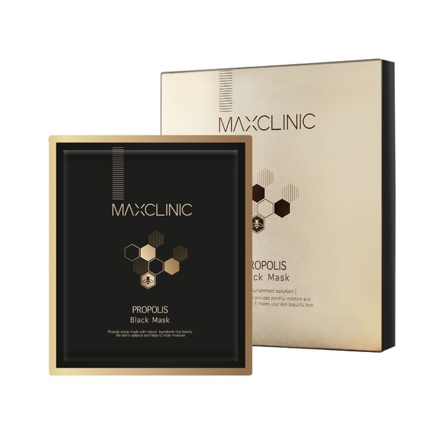 MAXCLINIC-Propolis Black Mask Set 4pcs