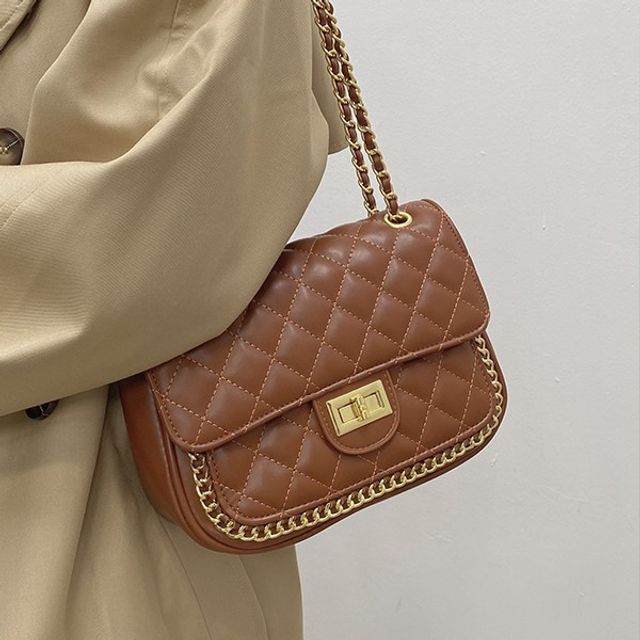 Lizzy - Quilted Flap Shoulder Bag | YesStyle