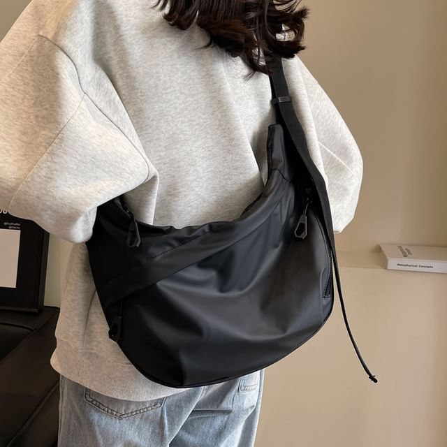 KOCORE-Plain Hobo Bag