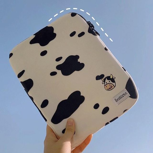 cow print laptop sleeve