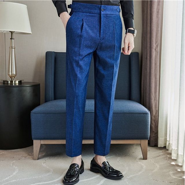 Deepwood - High Waist Tapered Dress Pants | YesStyle