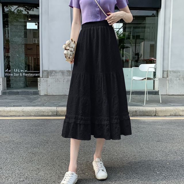 Emeraude - Midi A-Line Skirt