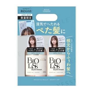 Kose - Bioliss Pure Retouch Bouncy Airy Shampoo & Conditioner Set