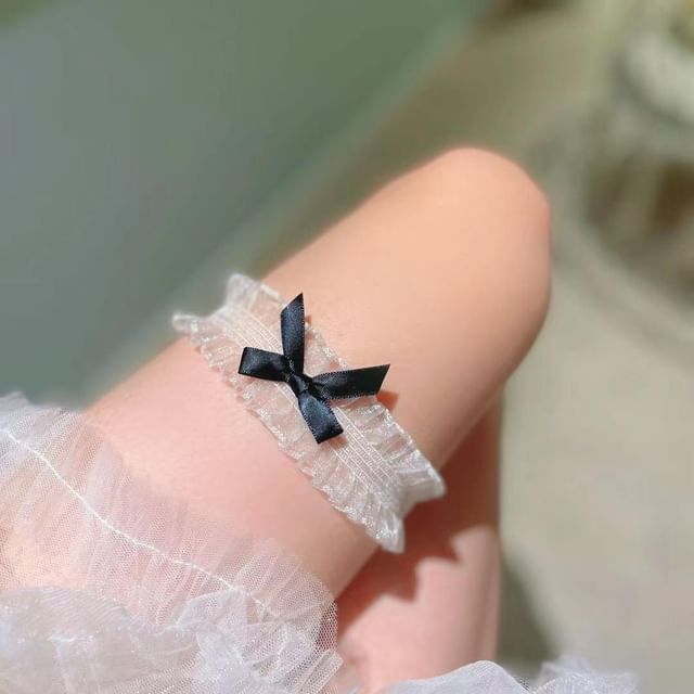 Mimiyu-Ribbon Lace Garter Bracelet