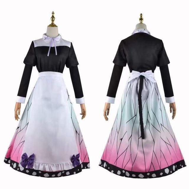 Custaplayu Demon Slayer Maid Cosplay Costume Set Yesstyle