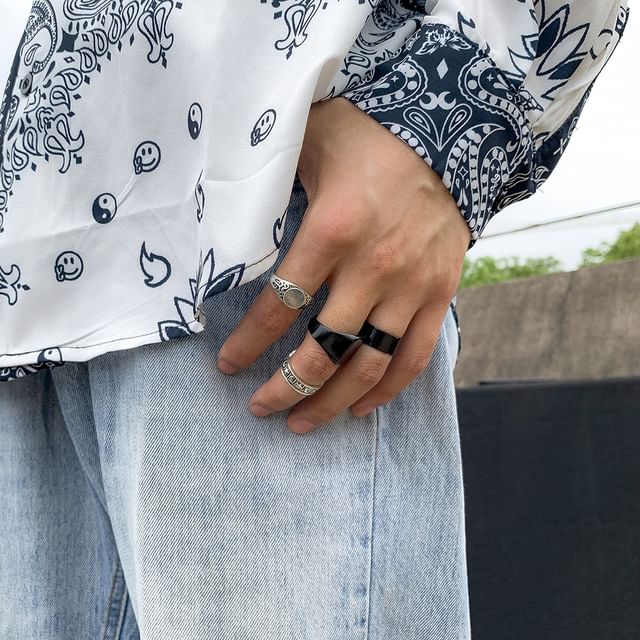 Gretlyn-Alloy Signet Ring