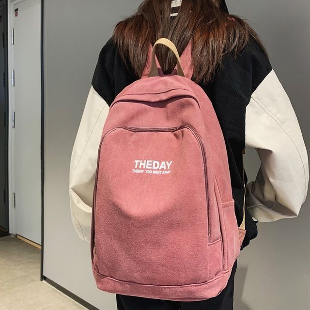 Gokk Canvas Lettering Backpack YesStyle