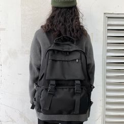Churori - 饰扣尼龙背包 Churori - 饰扣尼龙背包