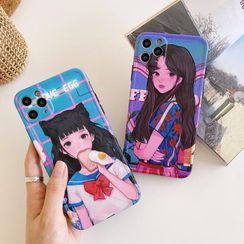 Huella - 漫画少女手机壳For iPhone SE / 7 / 7 Plus / 8 / 8 Plus / X / XS / XR / XS Max / 11 / 11 Pro / 11 Pro Max Huella - 漫画少女手机壳For iPhone SE / 7 / 7 Plus / 8 / 8 Plus / X / XS / XR / XS Max / 11 / 11 Pro / 11 Pro Max