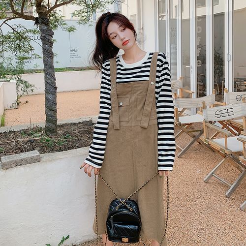 Jumper skirt outlet suspenders