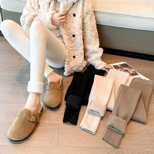 Magimomo-High Waist Plain Leggings